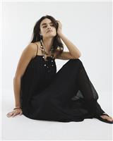 River Island Womens Black Chiffon Dress Size 8