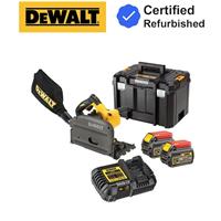 Dewalt DCS520T2 54v XR FLEXVOLT Cordless Plunge Saw 165mm - 2 x 6.0ah Batteries