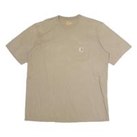 CARHARTT Mens Beige Pocket T-Shirt XL Short Sleeve Crew Neck Classic Cotton - XL Regular