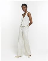 River Island Womens White Cotton Jeans 14 R