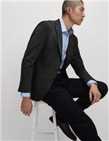 Marks & Spencer Boys Grey Synthetic Single breasted Suit jacket Size 36 - M&S