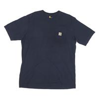 CARHARTT Mens Navy Blue Pocket T-Shirt XL Short Sleeve Crew Neck Classic Cotton - XL Regular