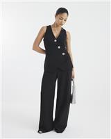 River Island Womens Black Jumpsuit Size M