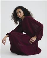 River Island Womens Red Midaxi Tea Chiffon Dress Size 6