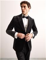 M&S - Jaeger Mens Grey Cotton Single breasted Suit jacket Size 38