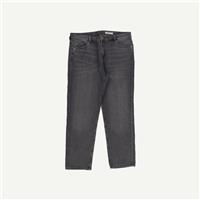 M&S The Sienna Womens Grey Cotton blend Straight Women Jeans 18 Short - M&S