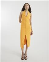 River Island Womens Orange Midi Split Dress Size XL