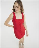 River Island Womens Red Mini Pencil Dress Size 10