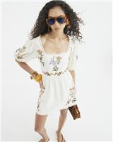 River Island Womens Cream Mini Sun Dress Size 8