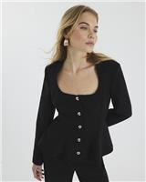 River Island Womens Black Casual Blazer Size 8