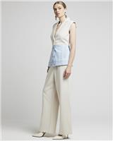 River Island Womens Brown Denim Casual Blazer Size 16