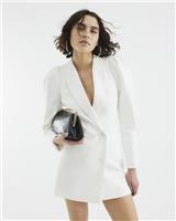 River Island Womens White Mini Blazer Dress Size 14