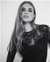 River Island Womens Black Nylon Mini Shift Lace Dress Size 8