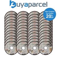 48x Bosch PRO 125mm 1mm Thin Slit Cutting Discs Blades Inox Rapido 5.5 Grinder
