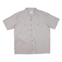 DICKIES Mens Grey Short Sleeve Shirt XL Cotton Blend Workwear Casual - XL Regular