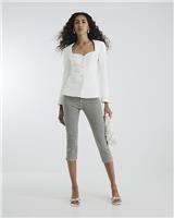 River Island Womens White Blazer Size 14