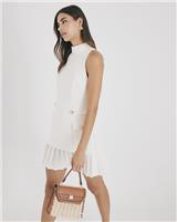 River Island Womens Cream Mini Dress Size 8