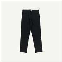Passenger Mens Black Organic Cotton Slim Straight Trousers Size W 34