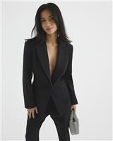 River Island Womens Black Poly blend Casual Blazer 4 Petite