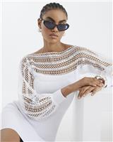 River Island Womens White Viscose Short Mini Dress Size S