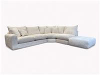 Ravelle Right Hand Open Corner Sofa, Chunky Cord Cream