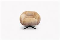 Ginger Swivel Chair, Mink Chenille