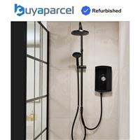Triton Amore DuElec Black 9.5kW Electric Shower LCD Display Dual Control Head