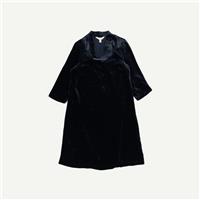 Seasalt Cornwall Womens Navy Viscose blend Midi Velvet Dress Size 8