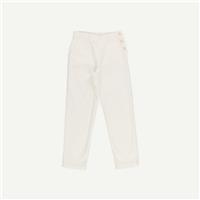 Seasalt Cornwall Womens White Cotton blend Woven Chino Trousers 8 Petite