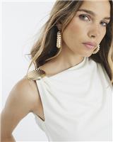 River Island Womens Cream Sleeveless Top Size S