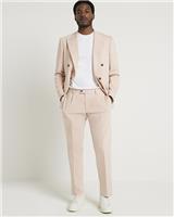 River Island Mens Pink Cotton/Elastane Trousers R W 36"