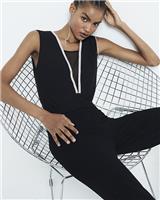 River Island Womens Black Short sleeved Body Top Size 16