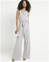 River Island Womens Grey Jumpsuit Size 16