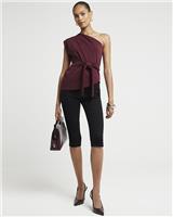 River Island Womens Red Scuba Sleeveless Tank Top Size 14