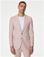 Marks & Spencer Mens Pink Synthetic Suit jacket Size 36 - M&S