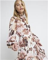 River Island Womens Pink Viscose Mini Tea Dress Size 10