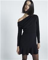 River Island Womens Black Mini Bardot Dress Size 10