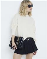 River Island Womens Beige Crew Long sleeved Jumper Size S