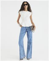 River Island Womens White Sleeveless Top Size M