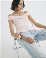 River Island Womens Pink Sleeveless Top Size S