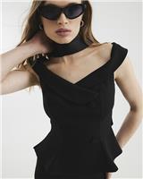 River Island Womens Black Sleeveless Women Top Size L