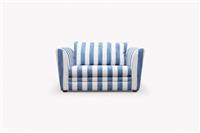 Joules Porthleven Cuddler Sofa, Stripe Ocean