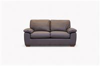 Camden Medium 2 Seater Leather Sofa, Matt Chocolate