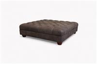 Atlantis Large Leather Ottoman, Explorer Dragonstone