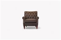 Columbus Accent Armchair, Liimestone Leather