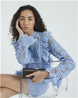 River Island Womens Blue Long sleeved Top Size 12