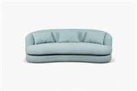 Lozenge Large 3 Seater Sofa, Cotton Powder Blue