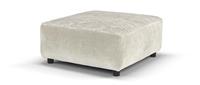 Sofology Majestica Fabric Designer Footstool in Linen All Over