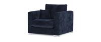 Sofology Majestica Fabric Chair in Navy All Over