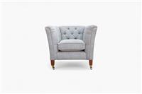 Laura Ashley Chatsworth Armchair, Orla Pale Steel